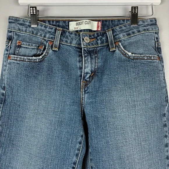 Levis 515 6M Bootcut Jeans Blue Mid Rise Classic Normcore All Season Wear 2000s - Picture 5 of 13